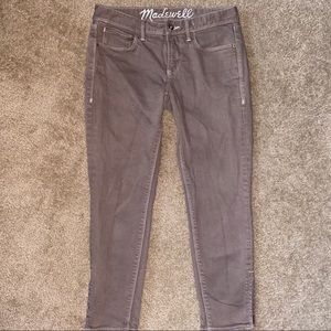 Madewell straight leg ankle zip jeans